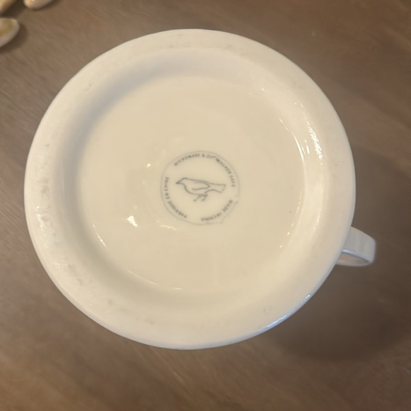 Anthropologie Stoneware K Monogram Initial Coffee Mug - Picture 3 of 4